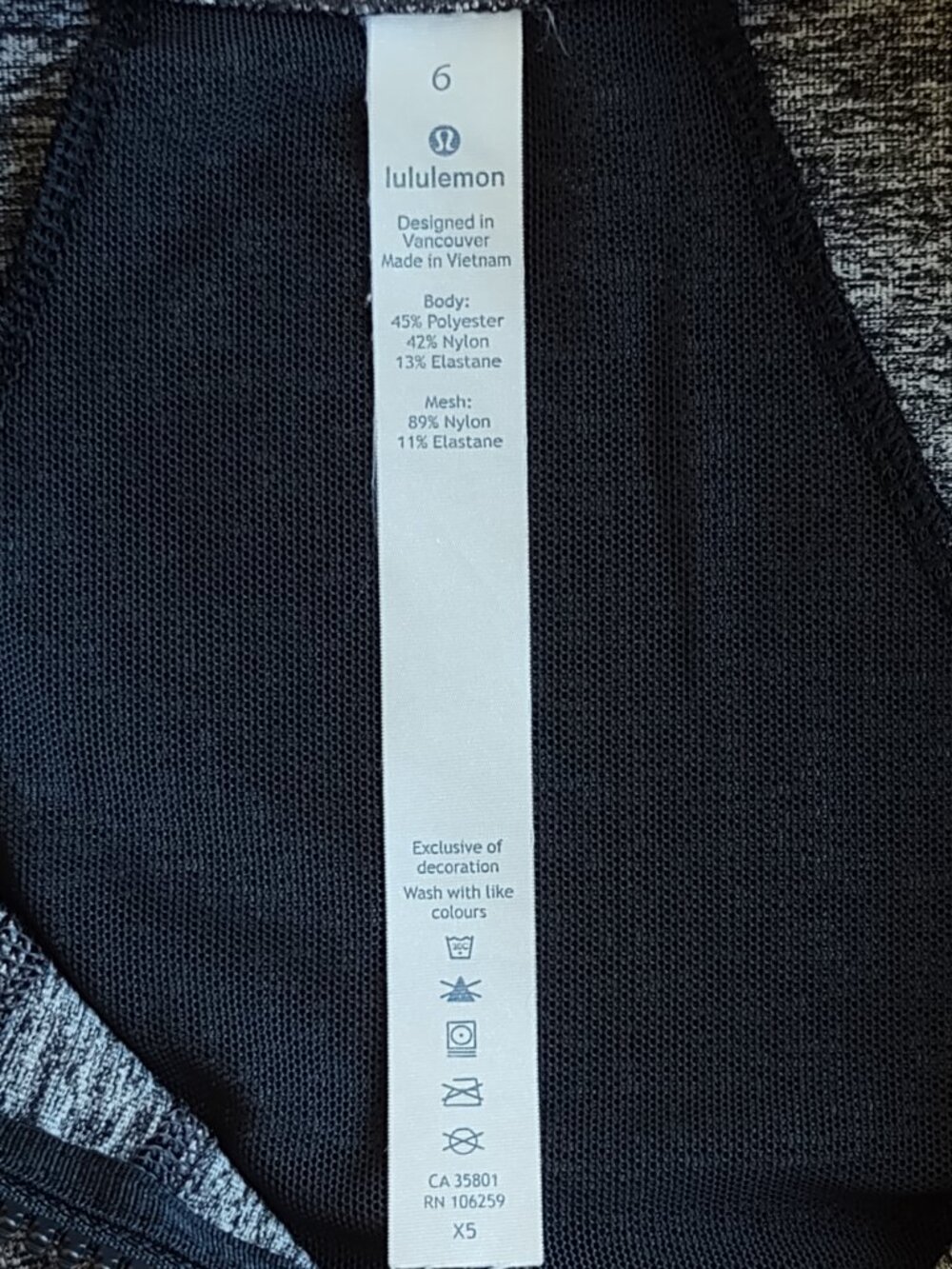Lululemon Define Jacket Size 6 Full Zip Dark Grey/Heathered Black Athletic - Picture 11 of 12